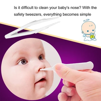 1 Adet Temiz Cımbız Cımbız Bebek Güvenli Bakım Bebek Kulak Forseps Plastik Özel Tasarım Yenidoğan Bebek Kazma burun mandalı Pense