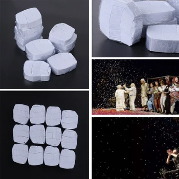 12 Adet / takım Parmak Sihirli Hileler Beyaz Kar Taneleri Sihirli Sahne Oyuncaklar Kar Fırtınası Kar Kağıt Illusion Hileler Klasik Oyuncak noel hediyesi