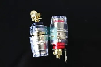 2 adet Muz Konektörü 4mm Konu Orta Amplifikatör Hoparlör Maça Terminali Bağlama Sonrası Muz Fiş soketli konnektör 33MM