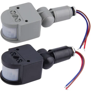 AC 90-250 V PIR otomatik kızılötesi duvar montaj zamanlayıcı açık LED hareket sensörü ışık anahtarı