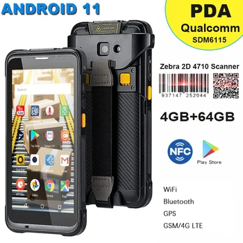 Android 11 Sağlam PDA Taşınabilir Tarayıcı 4G 64G Mobil Veri Toplama İşlemci Süpermarkette Depoda