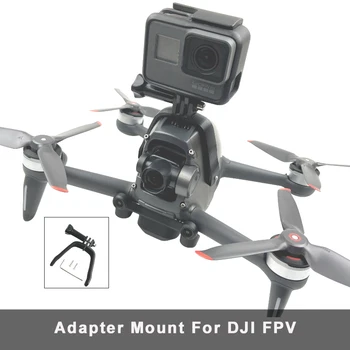 Gopro / Osmo Eylem / Insta360 Kamera Braketi FPV Adaptörü Dağı Üst Tutucu DJI FPV Quadcopter Drone Aksesuarları