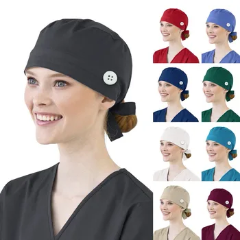 gorro enfermera Hemşire Şapka Kadın Erkek Unisex Hemşire Aksesuarları gorro mujer cappello da ınfermiera Siyah Beyaz Mavi Yeşil Lacivert