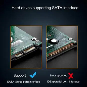 Pratik 2.5 İnç SATA USB 3.0 SSD Durumda harici sabit disk Kutusu Taşınabilir sabit disk muhafazası Güç tasarrufu Masaüstü için