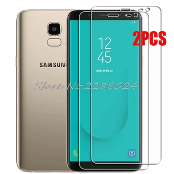 Samsung İÇİN 2PCS (2018) Galaxy J6 Yüksek HD Temperli Cam Hakkında Koruyucu SM-J600G, SM-J600F Ekran Koruyucu Film