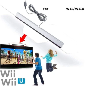 Wii / Wii U Konsolu için Kablolu Sensör Çubuğu, Kızılötesi IR Sinyal Işını Sensörü Çubuğu, Yedek Kızılötesi IR ışın Hareket Sensörü Çubuğu