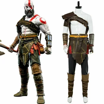 Yeni Kratos İskandinav giyim Cosplay giyim zırhlı Spartan savaş Takım Elbise ve amp